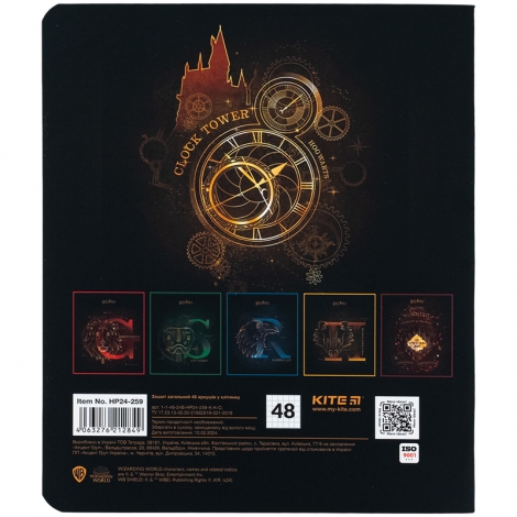 Тетрадь 48 л., кл., софт тач + УФ лак, HP - №18