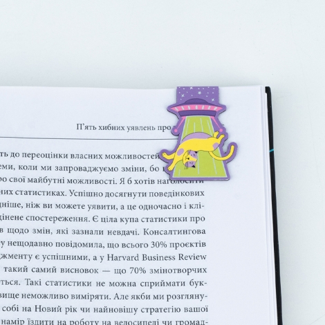 Набор магнитных закладок с фигурными скрепками Cat - №5