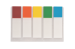 Закладки пластиковые с клейким слоем NEON 45x12мм, 5х20л., ассорти - №3