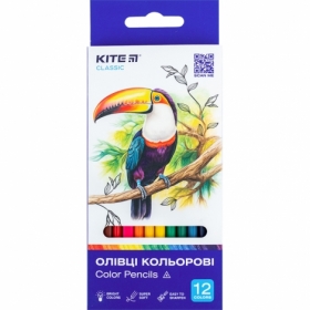 Карандаши цветные трехгранные Kite Classic K-053, 12 шт.