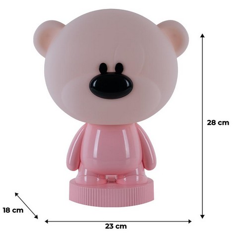Светильник-ночник LED с аккумулятором Bear Kite, розовый - №6