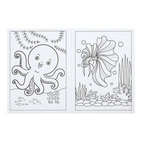 Раскраска ПОДВОДНЫЙ МИР, 12 стр., KIDS LINE - №3