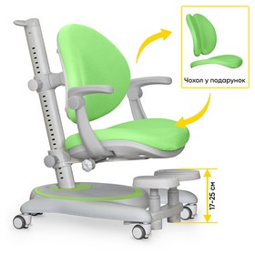 Дитяче крісло Mealux Ortoback Plus Green