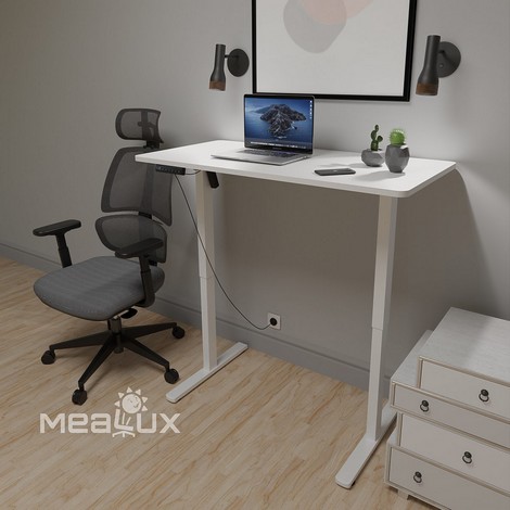 Стол Mealux PowerDesk Lite White с электрорегулировкой высоты - №2