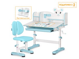 Комплект меблів (стіл + стільчик + полиця) Evo-kids BD-29 Panda XL Blue
