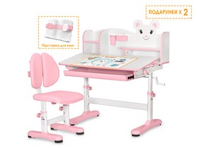 Комплект меблів (стіл + стільчик + полиця) Evo-kids BD-29 Panda XL Pink