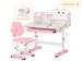 Комплект мебели (стол + стульчик + полка) Evo-kids BD-29 Panda XL Pink - №1