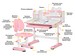 Комплект мебели (стол + стульчик + полка) Evo-kids BD-29 Panda XL Pink - №2