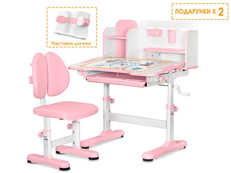 Комплект мебели (стол + стульчик + полка) Evo-kids Panda - №1