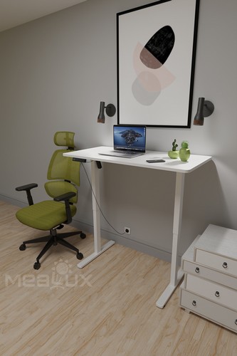 Комплект Mealux PowerDesk Lite White + Leo Air Plus Green - №3