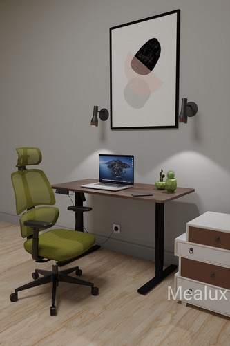 Комплект Mealux PowerDesk Lite Walnut + Leo Air Plus Green - №2