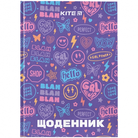Дневник школьный, твердая обкл, Girl power - №1