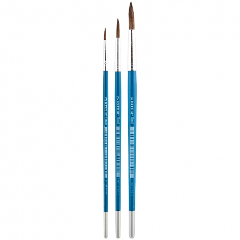 Набор кистей Kite Classic K-342 (пони круглый 3, 7, 11) - №2