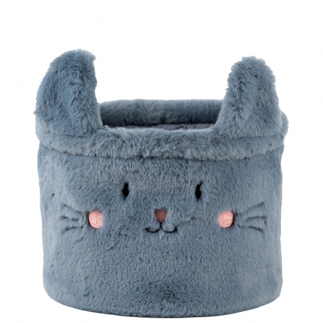 Корзина для хранения 3100 Cute Cat 20х16 см, плюшевая - №3