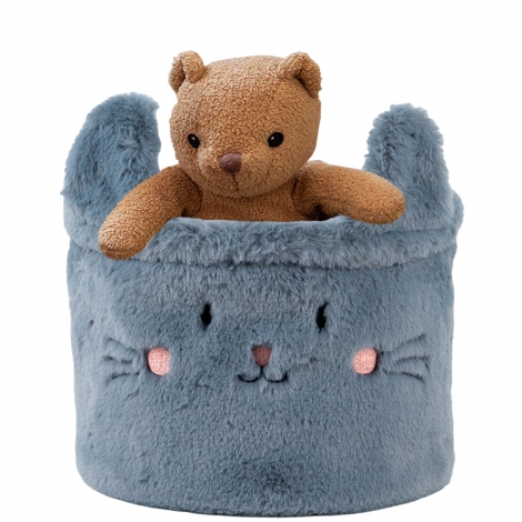Корзина для хранения 3100 Cute Cat 20х16 см, плюшевая - №6