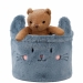 Корзина для хранения 3100 Cute Cat 20х16 см, плюшевая - №6