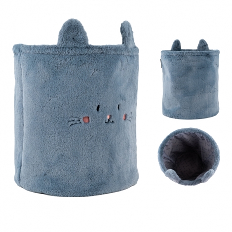 Корзина для хранения 3100 Cute Cat 30х35 см, плюшевая - №1