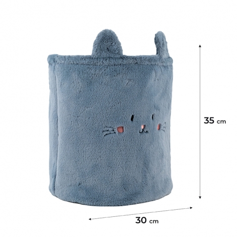 Корзина для хранения 3100 Cute Cat 30х35 см, плюшевая - №2