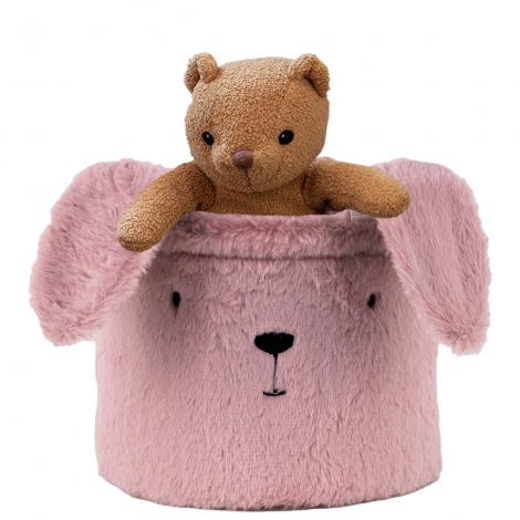 Корзина для хранения 3100 Lovely Rabbit 20х16 см, плюшевая - №6