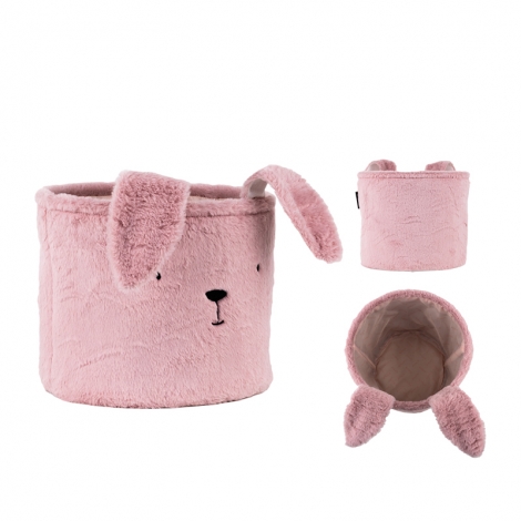 Корзина для хранения 3100 Lovely Rabbit 30х25 см, плюшевая - №1