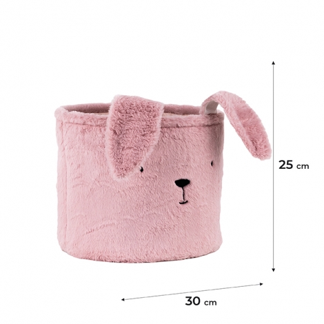 Корзина для хранения 3100 Lovely Rabbit 30х25 см, плюшевая - №2