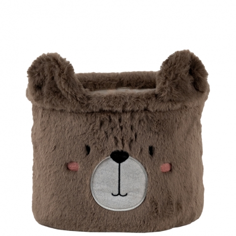 Корзина для хранения 3100 Sweet Bear 20х16 см, плюшевая - №3