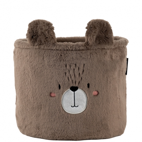 Корзина для хранения 3100 Sweet Bear 30х25 см, плюшевая - №3