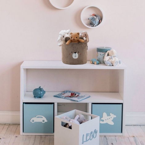 Корзина для хранения 3100 Sweet Bear 30х25 см, плюшевая - №8