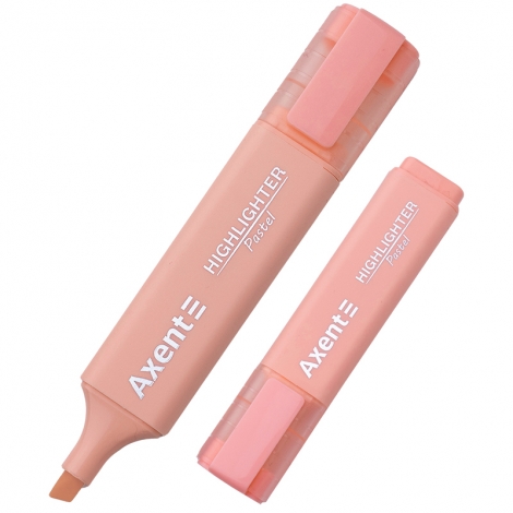 Маркер Highlighter, 1-5 мм клиноп. пастель розовый - №1