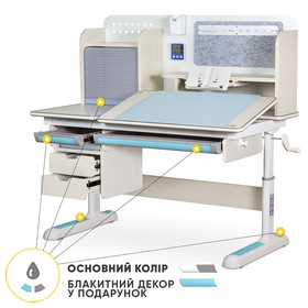 Дитячий стіл Mealux Winnipeg Multicolor Plus MG Blue