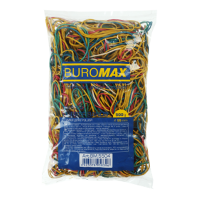 Гумки для грошей Buromax 500 г, асорті