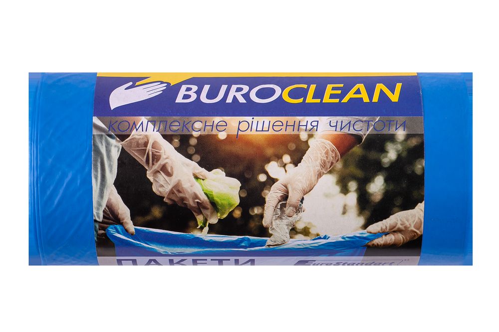 Пакеты для мусора BuroClean EuroStandart прочные 60 л, 20 шт
