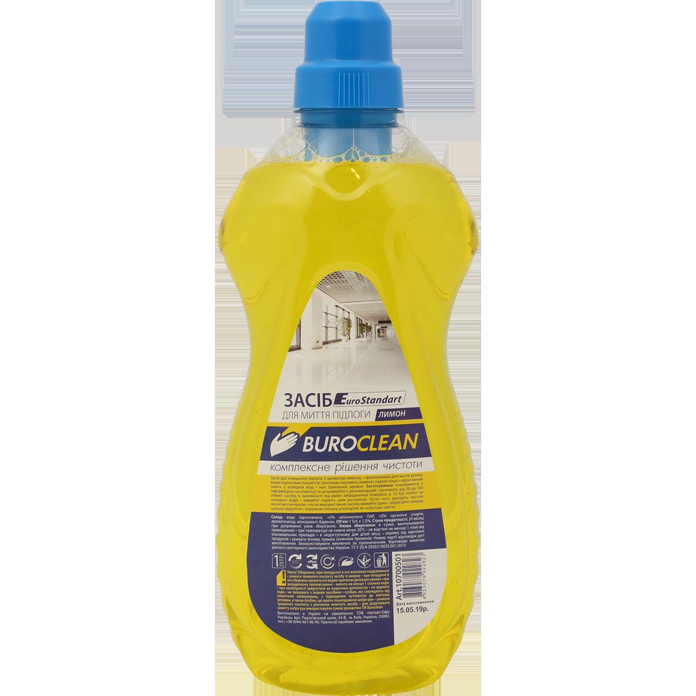 Засіб для миття підлоги BuroClean EuroStandart 1л ЛИМОН
