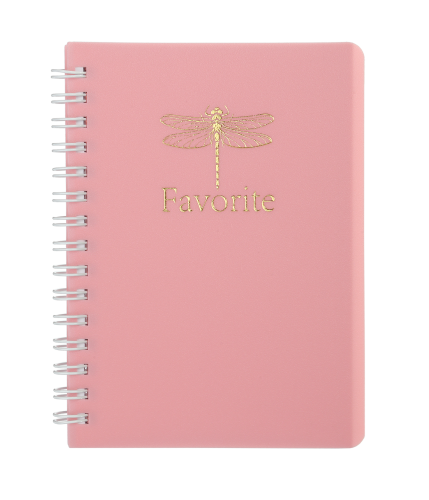 Тетрадь для заметок FAVOURITE, PASTEL, А6, 80 л., клетка, пласт. обложка, розовый - №1