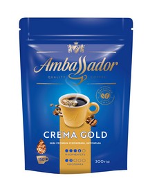 Кава розчинна 300г*10 "Crema Gold",  AMBASSADOR