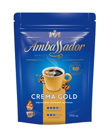 Кава розчинна 170г*14 "Crema Gold",  AMBASSADOR
