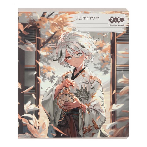 Тетрадь ученическая общая ANIME, 48л., клетка, история, конгрев. тисн. + УФ лак, KIDS LINE - №1