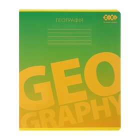 Тетрадь ученическая общая GRADIENT, 48л., клетка, география, структ. лак+выбор. УФ лак, KIDS