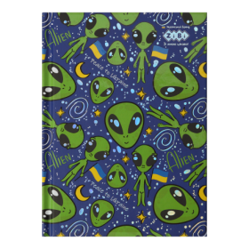 Блокнот UFO, А-6, 64л., кл., соч. обкл., мат. лам.+лак, синий, KIDS Line