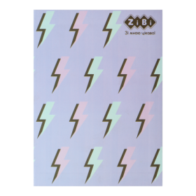 Блокнот PATTERN, А-5, 64 л., клет., интегр. обкл., мат. лам.+Уфлак, KIDS Line, сиреневый