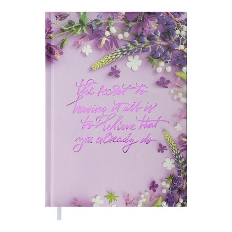 Ежедневник недат. PRETTY, A5, фиолетовый - №1