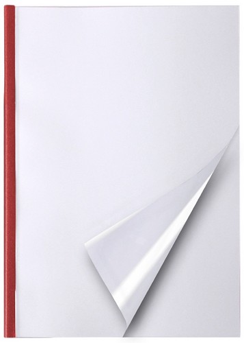 Термообложка пластиковая Crystal Flex, A4, 80 бордовая - №2