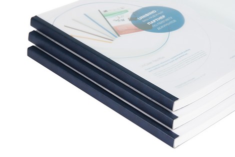 Термообложка пластиковая Plus Flex Cover, A4, 220, темно-синяя - №1