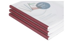 Термообкладинка пластикова Crystal Flex Cover, A4, 40 бордова