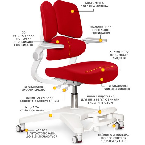 Детское кресло Mealux Trident Red - №4