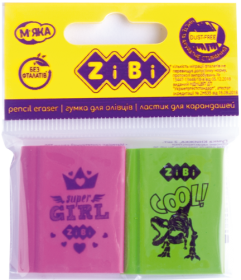 Гумка КНИЖКА, 30х25х8mm, по 2  шт.в блістері, KIDS Line