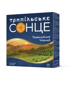 Чай чорний байховий  1.8г*100 "Традиційний чорний", ТРИПІЛЬСЬКЕ СОНЦЕ