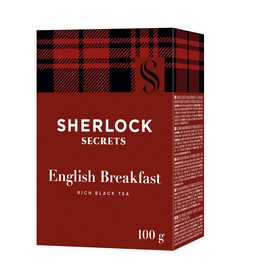 Чай чорний  листовий 100г "English Breakfast", Sherlock Secrets