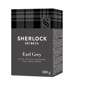 Чай чорний  листовий 100г "Earl Grey", Sherlock Secrets