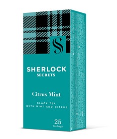 Чай чорний 2г*25, пакет, "Citrus Mint", Sherlock Secrets